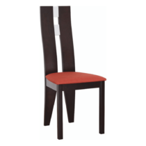 Drevená stolička, wenge/terakota, BONA