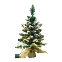 Vianočný stromček so svetielkami, posnežený, 60 cm, CHRISTMAS TYP 1