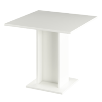 Jedálenský stôl, biela, 79x79 cm, EUGO