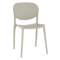 Stohovateľná stolička, sivá, FEDRA