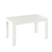 Jedálenský stôl, biela, 140x80 cm, GENERAL NEW