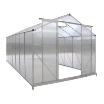 Záhradný skleník, polykarbonát, 252x496x195 cm, KACEN TYP 7