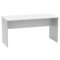 Kancelársky stôl, obojstranný, biela, JOHAN 2 NEW 08