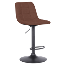 Barová stolička, hnedá/čierná, LAHELA