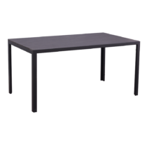 Záhradný stôl, 150 cm, čierna, MADERUP NEW