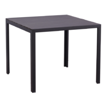 Záhradný stôl, 90 cm, čierna, MADERUP NEW