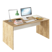 Písací stôl, dub artisan/biela, RIOMA TYP 16