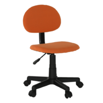 Kancelárska stolička, čierna/oranžová, SALIM