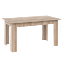 Jedálenský stôl, dub sonoma, 140x80, GENERAL