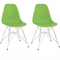 2 kusy, stolička, zelená, ANISA 2 NEW